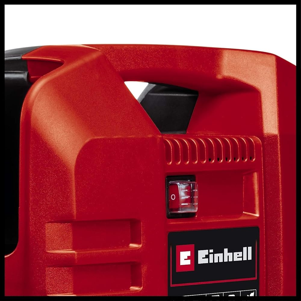 Einhell Compresseur TC-AC 190 OF Set (1 100 W, 8 bar max, puissance d’aspiration 190 L/min, régime moteur 15 000 tr/min) avec kit de 3 adaptateurs : Bricolage