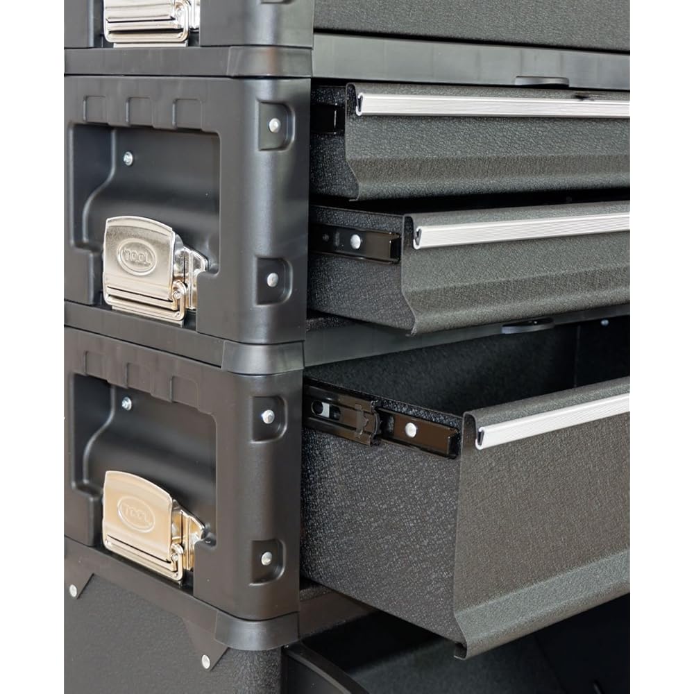ASS Métal Outil Trolley XXL type B4-B avec serrure à tiroir et verrouillage : Commerce, Industrie et Science