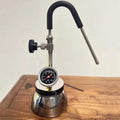Mousseur À Lait Extérieur, Machine À Mousser l'eau Bouillante À La Vapeur, avec Buse À 3 Trous, Manomètre, Bouilloire en Acier Inoxydable, Chauffage À Flamme Nue Et Plaque À Induction : Cuisine et Maison