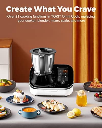 TOKIT Omni Cook Robot de cuisine multifonction tout-en-un