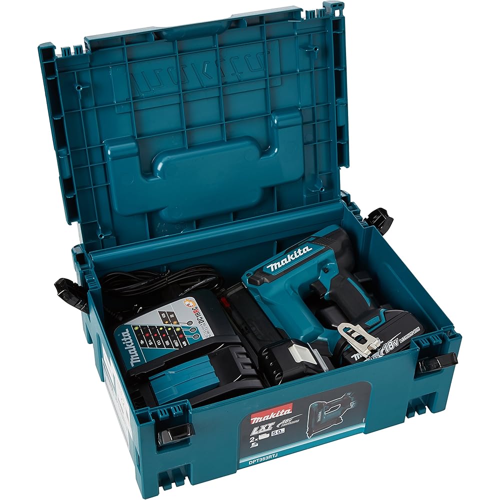 Makita Cloueur de finition 18V LXT 35mm avec 2 batteries
