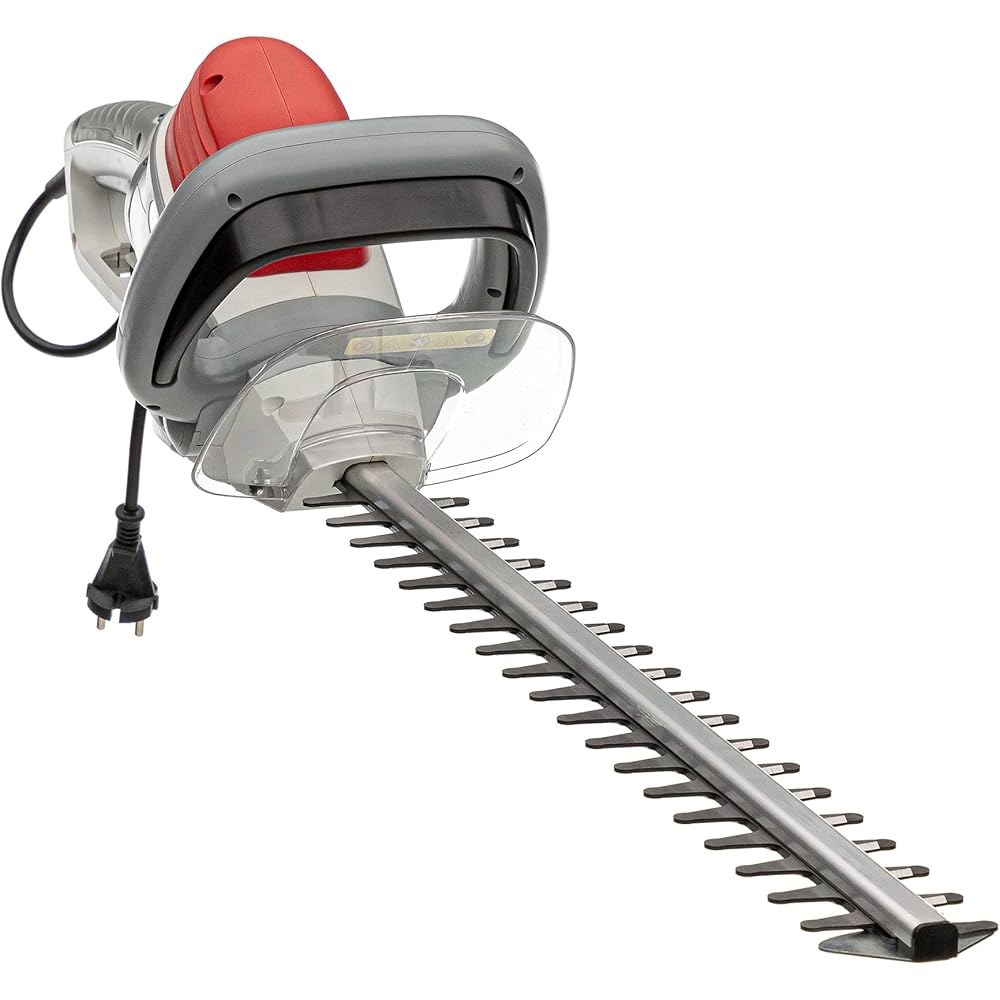 IKRA taille-haie électrique IHS 650 longueur de coupe 55cm, ecartement 22mm, 650W, poignée tournante à 180° : Jardin