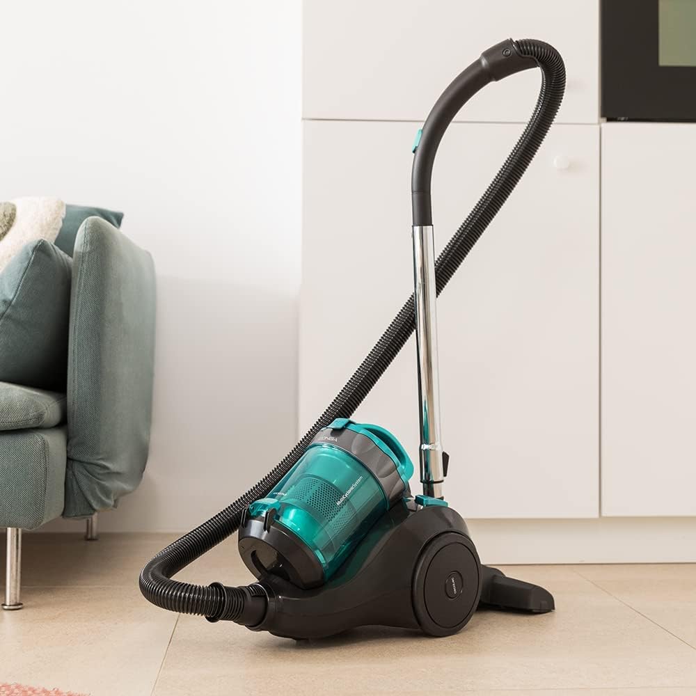 Cecotec Aspirateur sans Sac Conga Rockstar Multicyclonic, Aspirateur Traineau Puissant 800 W, Multicyclonique, Capacité de 2,5 L, Filtre à Haute Efficacité, Tube en métal, 2 Accessoires : Cuisine et Maison