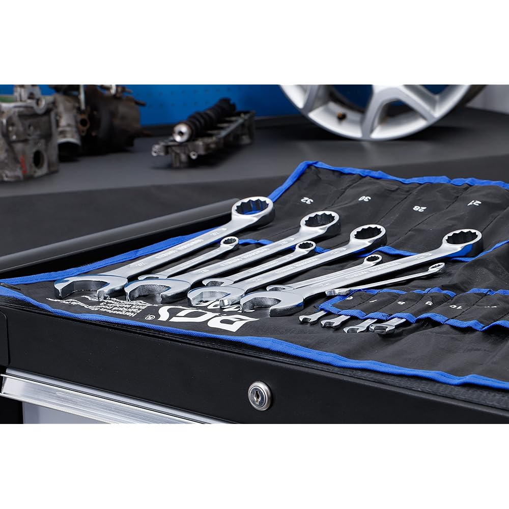 KS Tools 917.0795 - Caisse à Outils Complète en Coffret Douille de 1/4", 3/8" et 1/2" & BGS 1196 | Jeu de clés mixtes | 6-32 mm : Bricolage
