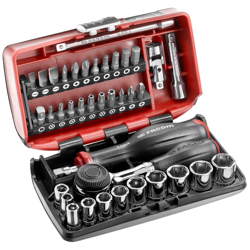 FACOM R360NANO.PG Coffret de serrage 1/4 pouces 38 outils avec étui de clés multiples