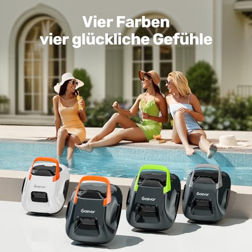 Gosvor Robot nettoyeur de piscine sans fil 80 m²