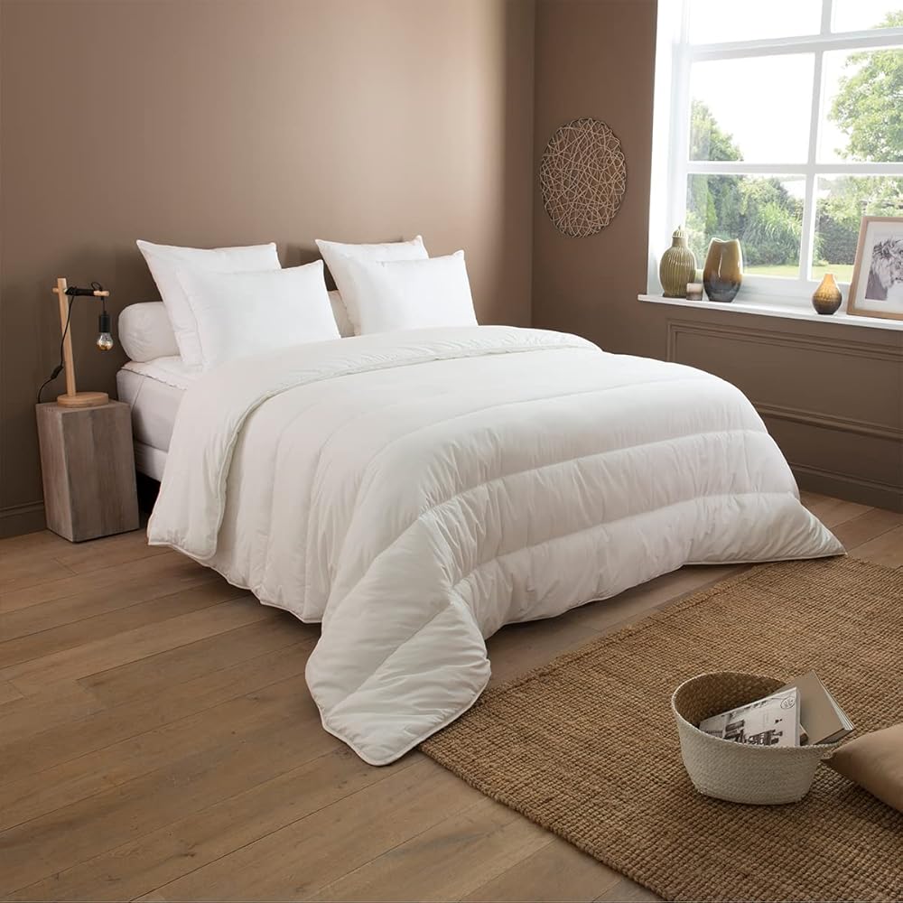 DODO | Couette Acti Protect Tempérée 220x240 I pour Lit 2 Personnes I Idéale Toute l'Année (18 à 22°C) I Enveloppe 100% Coton Doux Anti-Acariens I Entretien Facile I Fabriquée en France : Cuisine et Maison