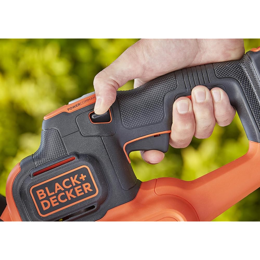 BLACK+DECKER - Taille-Haies sans fil - batterie lithium 36 V - léger et compact - 55 cm - embout lame de scie - livré sans Batterie - BCHTS36B-XJ : Jardin