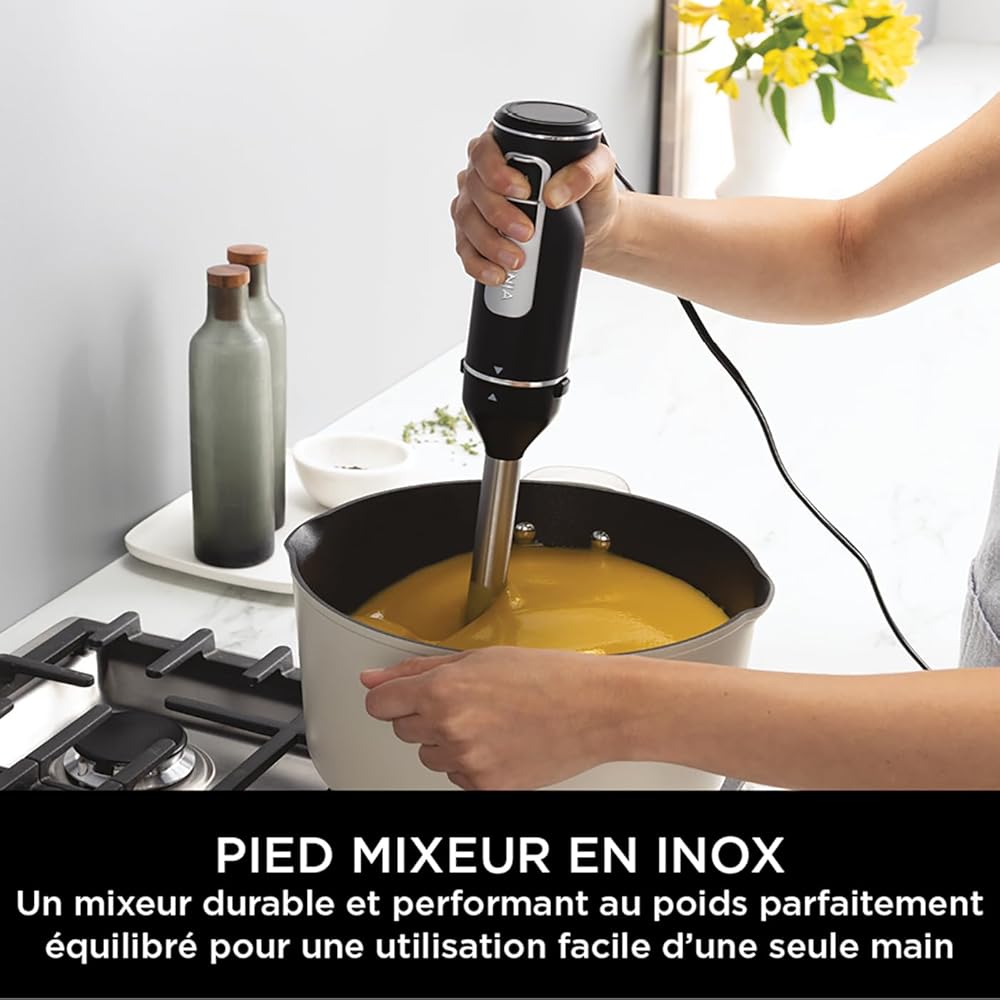Ninja Foodi Mixeur et Hachoir à Main 3-en-1 850W
