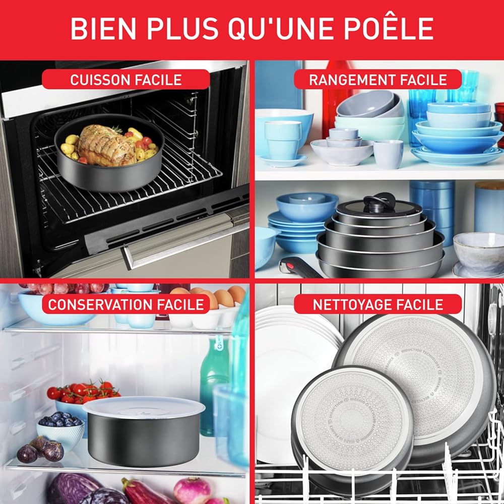 Tefal Ingenio Batterie de cuisine 20 pièces, induction