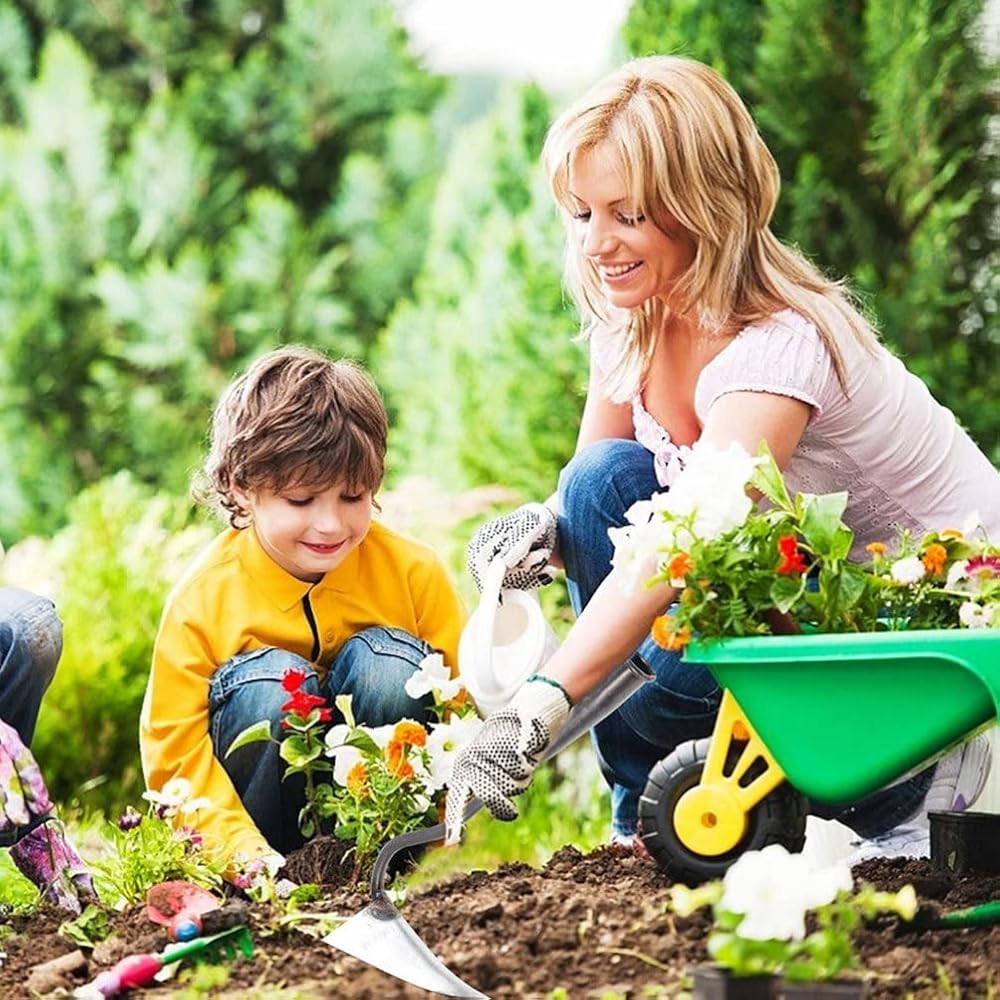 Triangle Hack Garden Edger Japonais Jardinage Désherbeur Triangle Lame Hachoir Durable Outil à Main Plantation Hachoir Manuel Outil de Désherbage Vivant Outil de jardinage Excavatrice de fer pointue : Jardin