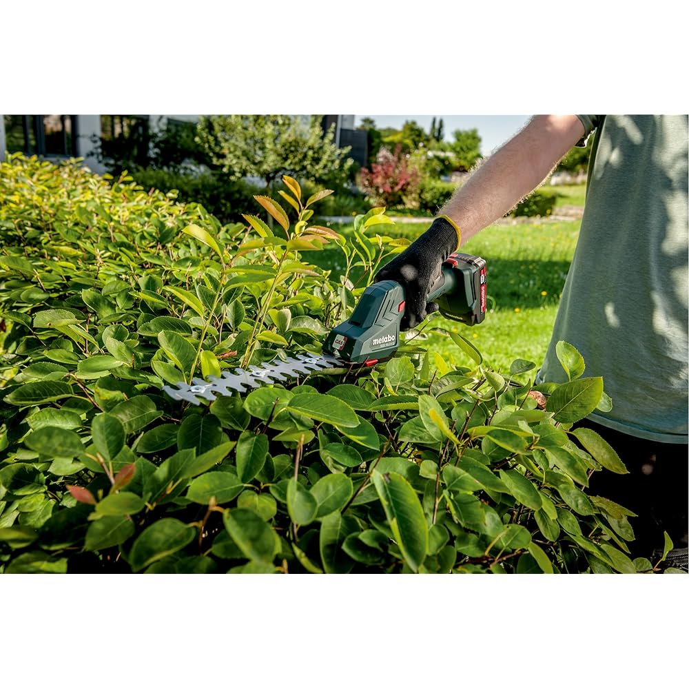 metabo Taille-Herbe, Sculpte-Haies sans Fil 601609850 sans Batterie 1 pc(s), Noir, Medium : Jardin