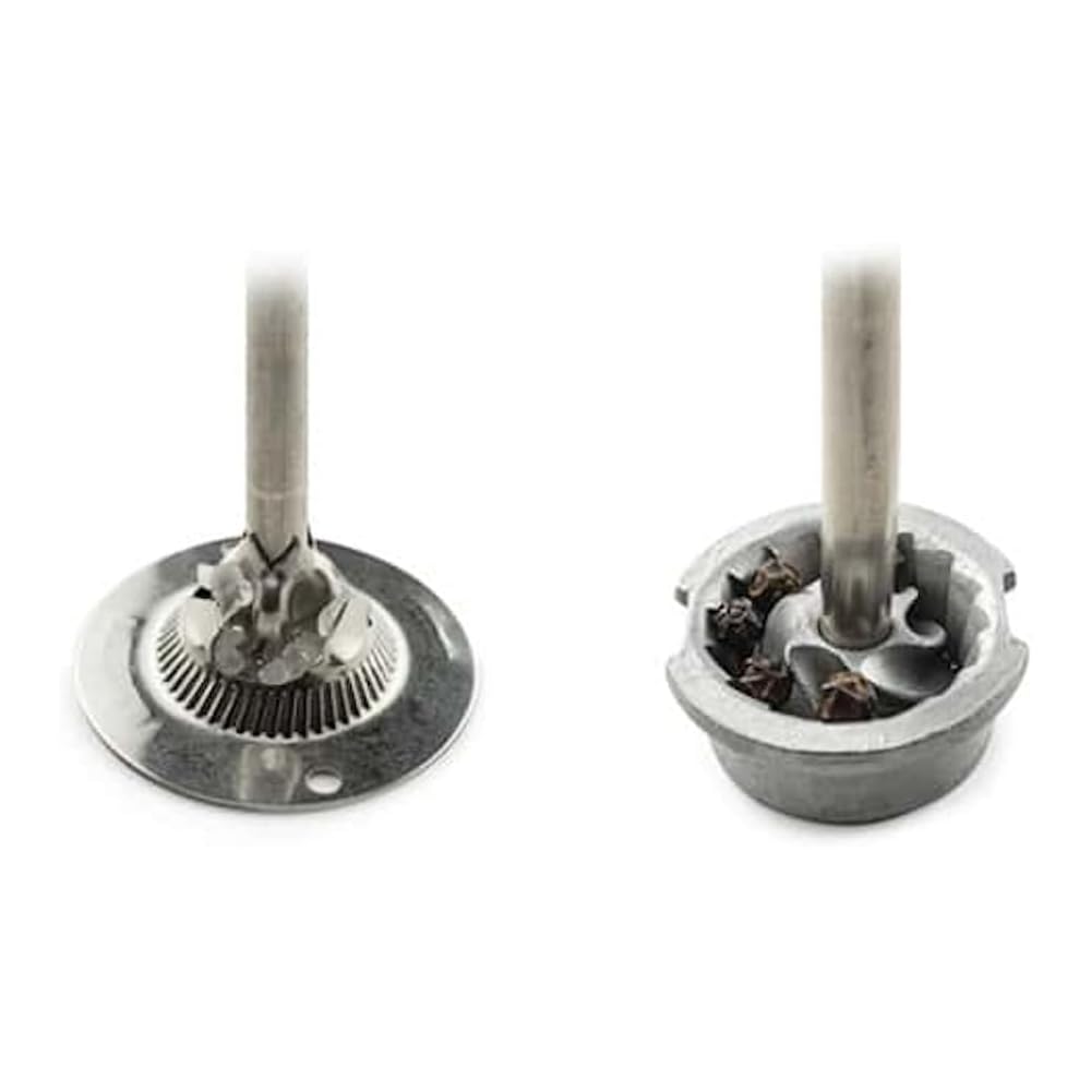 PEUGEOT - Duo Paris - Moulin à Poivre + Moulin à Sel 12 cm - Réglage Classique - Bois Revalorisé Labellisé PEFC - Fabrication Française - Coloris Noir & Blanc : Cuisine et Maison