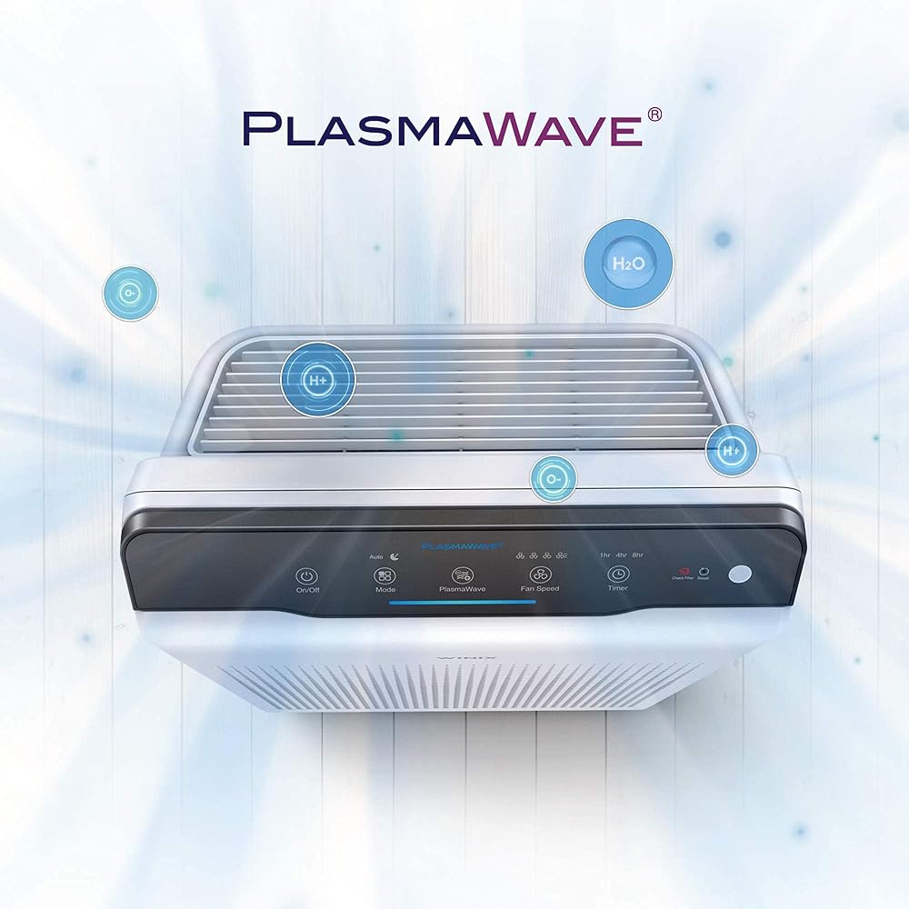 Winix Purificateur d'air Zero, CADR 390 m³/h, (jusqu'à 99m²) HEPA H13 et Technologie PlasmaWave. Réduit à 99,999% pour Les Salons et Bureaux, Blanc : Cuisine et Maison
