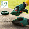 Bosch Home and Garden Cisaille Taille-Herbes sans Fil - Isio Set (3,6 V, Largeur de Lame : 8 cm, dans Sac Souple) Vert : Jardin