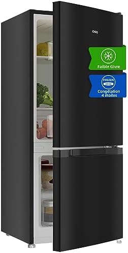 CHiQ Réfrigérateur congélateur combiné 356L, inox