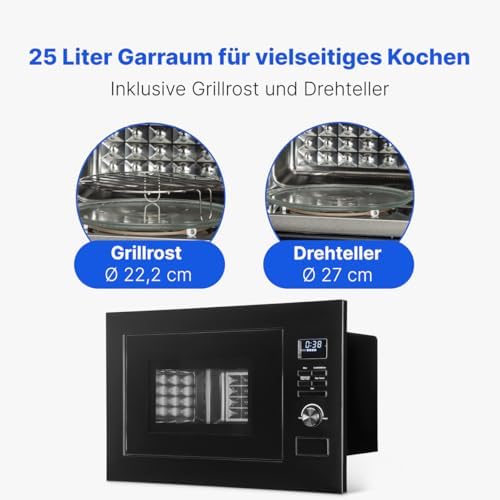 Bomann MWG 3001 H EB Micro-ondes encastrable 25L