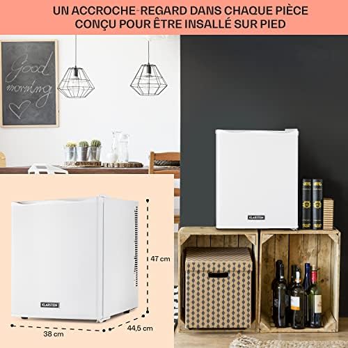 Klarstein Mini frigo de chambre 30L silencieux, réglable 5-15°C