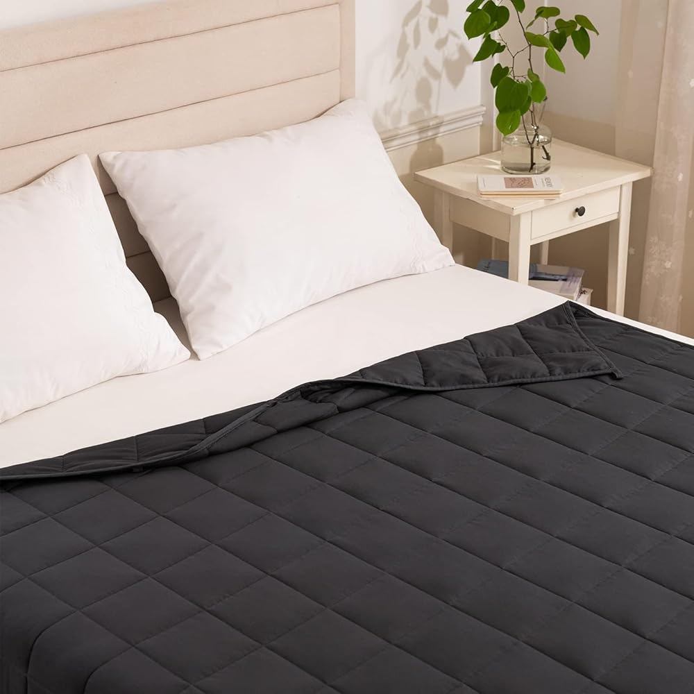 Good Nite Couverture Lestée pour Adulte Couette Lestée Couverture De Relaxation Plaid Lesté Weighted Blanket Gris 6 kg 150 x 200 cm : Cuisine et Maison