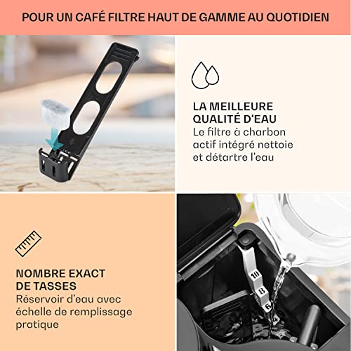 Klarstein Cafetière à grain avec broyeur 1000W