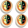 Assiette à Petit-Déjeuner Serax | Vaisselle Feast par Ottolenghi | 4 Assiettes à Dessert | Service de Table en Grès aux Couleurs Assorties | Vaisselle pour Dîner à la Maison, Fête, Noël : Cuisine et Maison