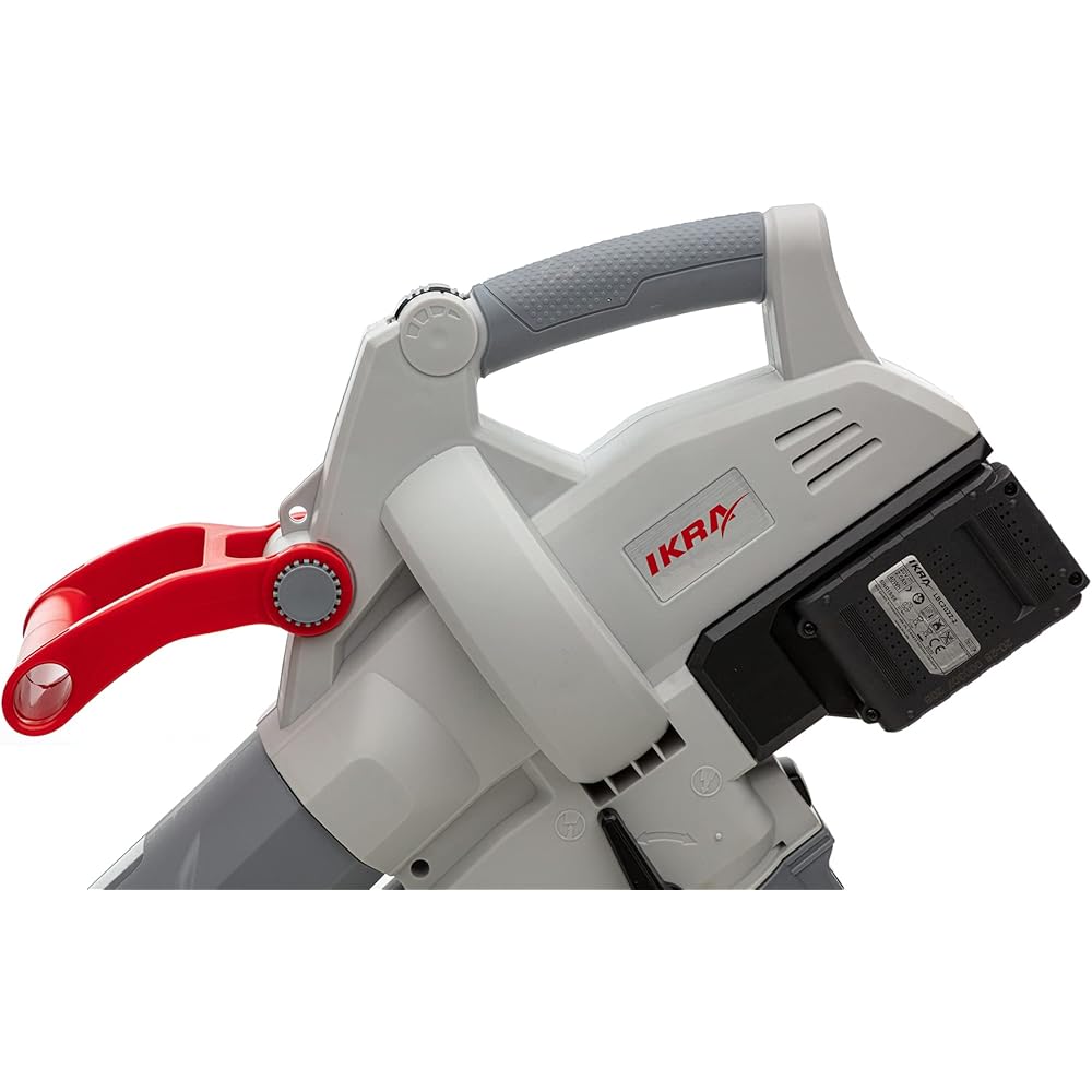 Ikra Aspirateur-souffleur à batterie ICBV 2/20, 2x batteries, 1x double charger rapide, 2x sac de ramassage inclus : Jardin