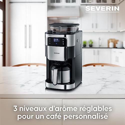 Severin KA 4814 Cafetière filtre avec broyeur 8 tasses