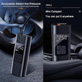 Boyuan Compresseur d'air Portable, Gonfleur de Pneu sans Fil 150 PSI, Batterie Li-ION Rechargeable 6000 mAh, Pompe à air Intelligente pour Pneu de Voiture, Banque d'alimentation SOS : Auto et Moto