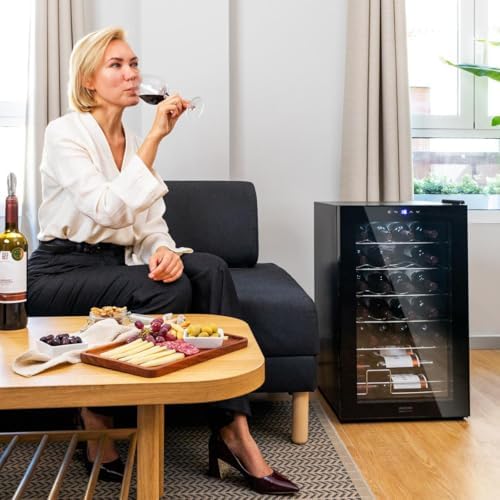 Cecotec Cave à vin Bolero GrandSommelier 2050 Inox 20 bouteilles