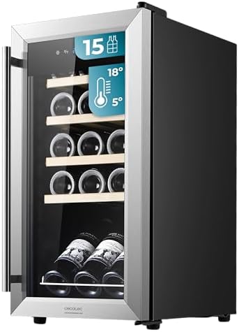 Cecotec Cave à vin Bolero GrandSommelier 2050 Inox 20 bouteilles