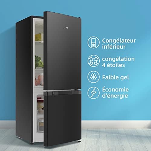 CHiQ Réfrigérateur congélateur combiné 356L, inox