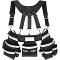 BOMOKS Ceinture à outils professionnelle avec bretelles – Construction robuste et confortable : Bricolage