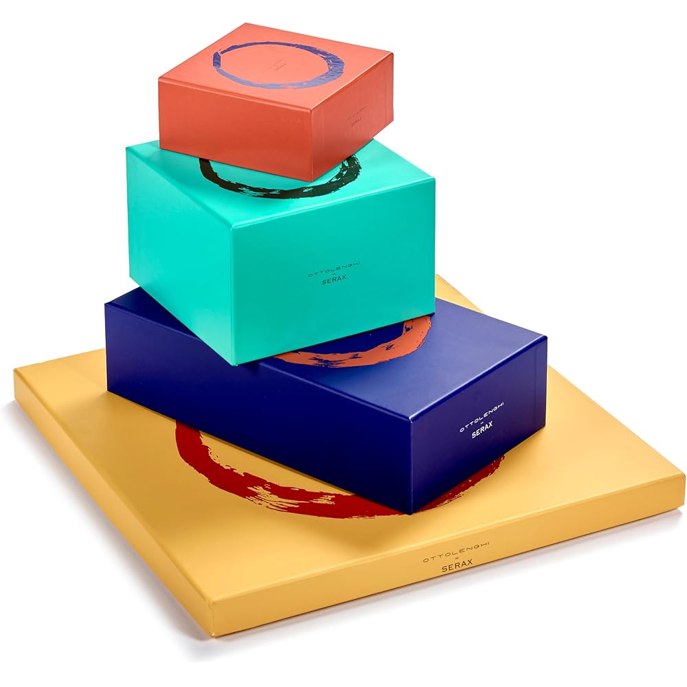Assiette à Petit-Déjeuner Serax | Vaisselle Feast par Ottolenghi | 4 Assiettes à Dessert | Service de Table en Grès aux Couleurs Assorties | Vaisselle pour Dîner à la Maison, Fête, Noël : Cuisine et Maison