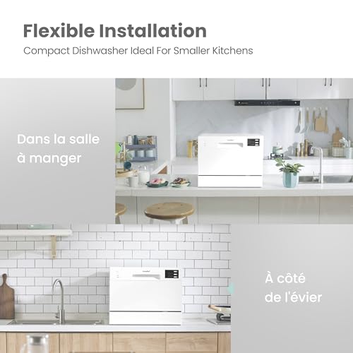 Comfee TD602E-W Lave-vaisselle compact pose libre