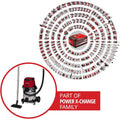 Einhell Aspirateur eaux et poussières sans fil TE-VC 36/25 Li S - Solo Power X-Change (36V, cuve inox 25L, 76 Db) Livré sans Batterie ni Chargeur : Cuisine et Maison