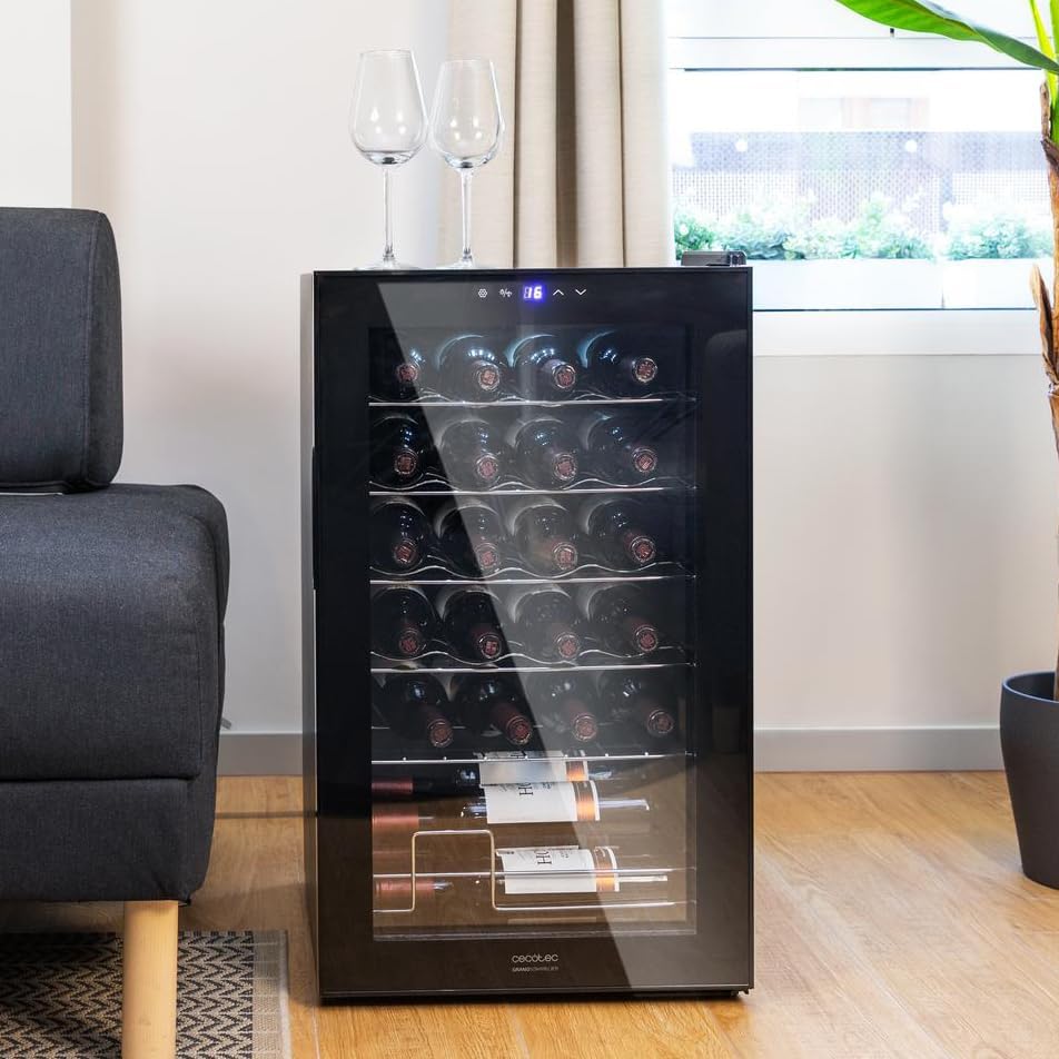 Cecotec Cave à vin Bolero GrandSommelier 2050 Inox 20 bouteilles