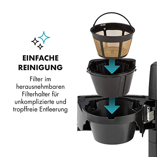 Klarstein Aromatica II Cafetière filtre avec broyeur