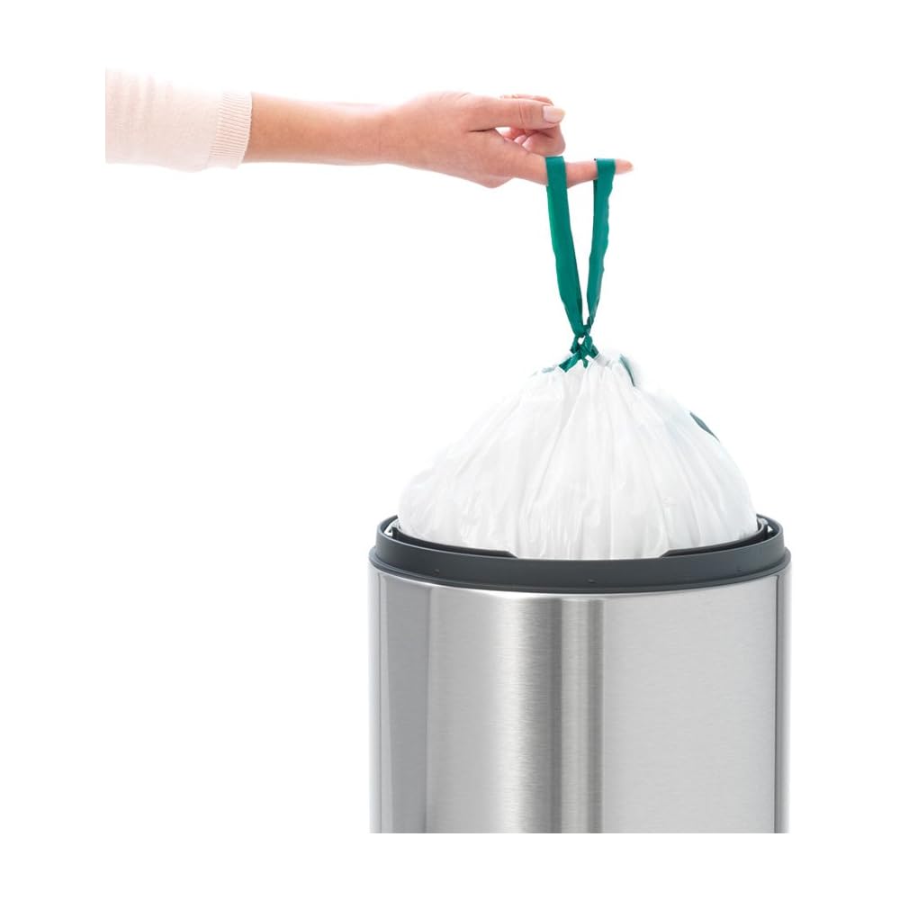 Brabantia - Poubelle Touch Bin unie 30 litres - Noir mat - 115301 : Cuisine et Maison