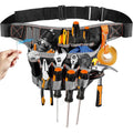 Pulchrum Ceinture à outils avec 21 poches, pochette à outils magnétique pour encadreurs, charpentiers, électriciens, tablier de travail rembourré en maille aérée pour tour de taille jusqu'à 127 cm : Bricolage