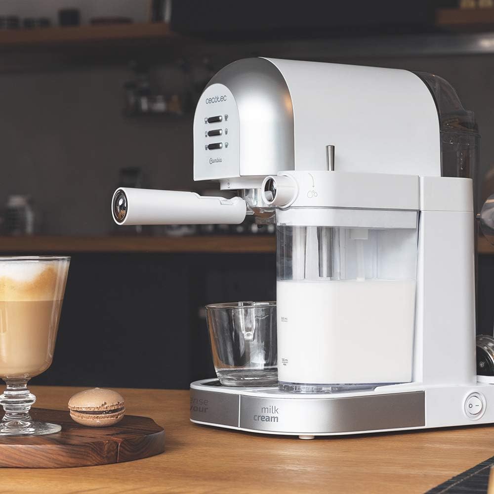 Cecotec Machine à café semi-automatique Power Instant-ccino 20 Chic, 20 Bars, 1470W