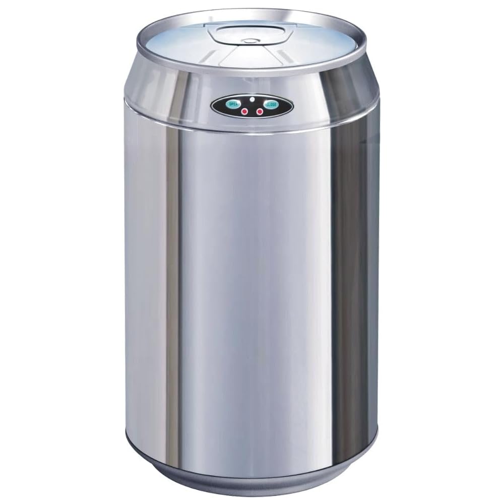 Poubelle de cuisine automatique 30L CAN en acier INOX forme canette avec seau : Cuisine et Maison
