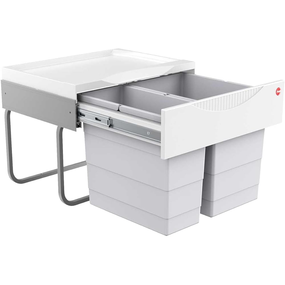 Hailo 3644701 Collecteur de déchets TR Swing 50.2/30 pour armoires d'une Largeur Minimale de 500 mm avec Porte pivotante : Cuisine et Maison