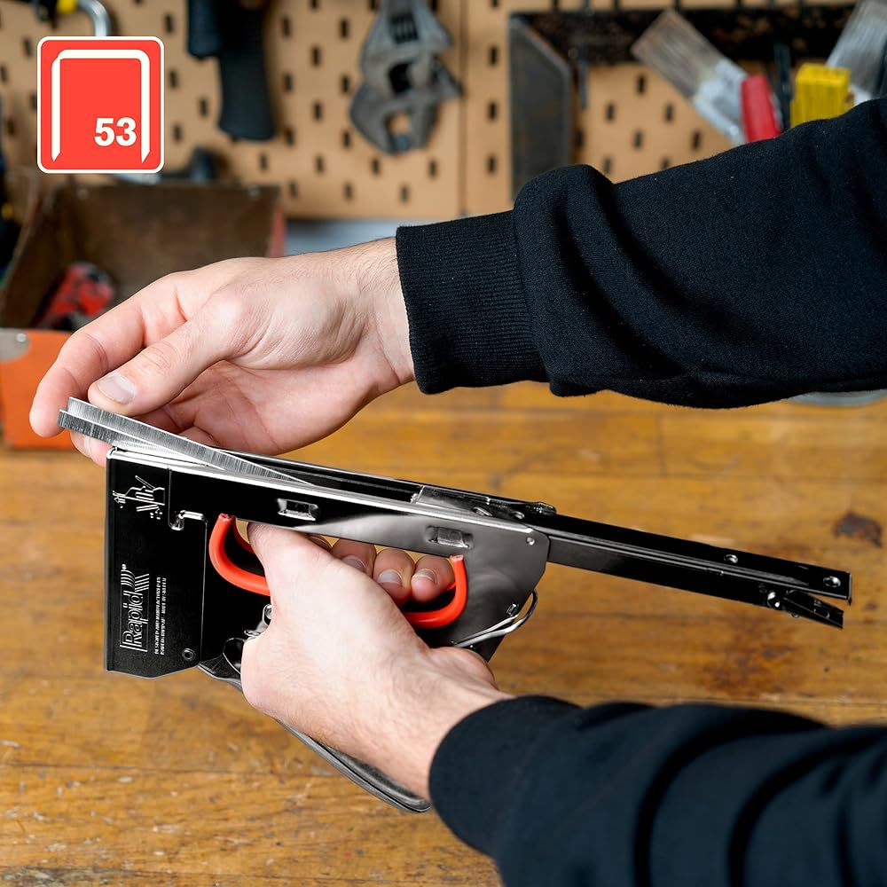 Rapid - Agrafeuse PRO R353 pour Agrafes N°53, Agrafeuse pour Tissus avec 3 Puissances au Choix, Gâchette Facile à Actionner & Poignée Ergonomique, Fabriqué en Suède (10640125) : Bricolage
