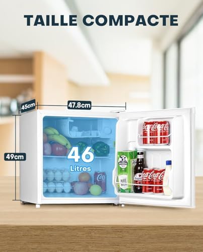 Upstreman 46L Mini frigo avec congélateur