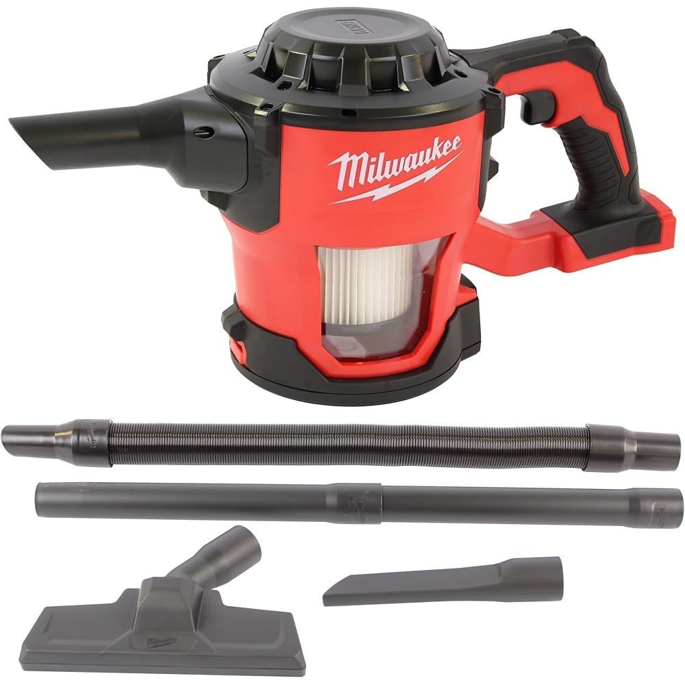 Milwaukee Aspirador de mano M18 - M18CV-0 Rouge : Commerce, Industrie et Science