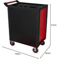 KS Tools 826.7515 RACINGLINE Servante d'atelier avec 7 tiroirs et 515 outils haut de gamme Noir/rouge : Bricolage