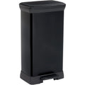 Curver | Poubelle Decobin 50 l Rect Carbone, Noir, 80% Matière Recyclée, 39 * 29 * 72 Cm(version précedente) : Cuisine et Maison