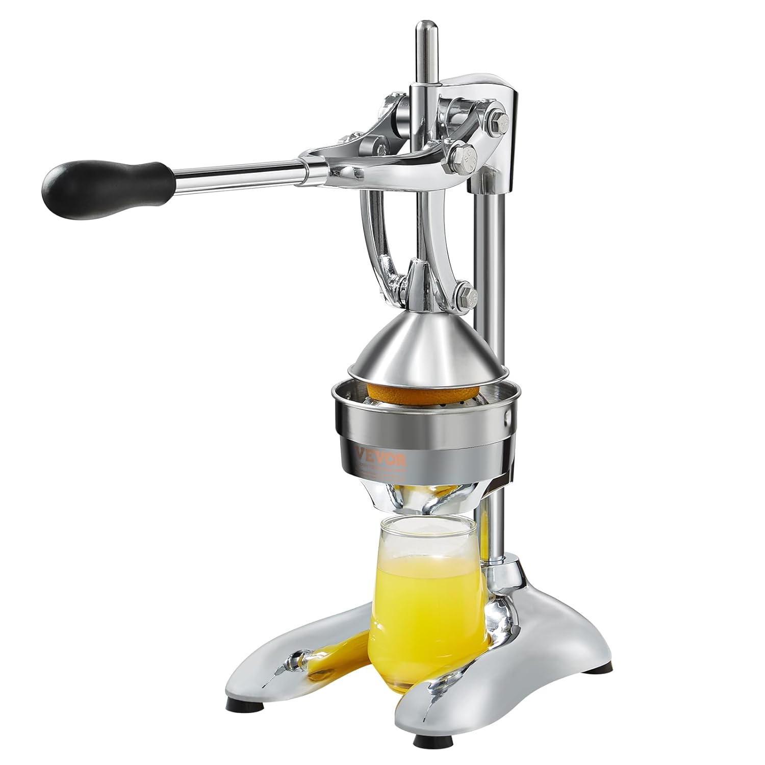 VEVOR Presse-Agrumes Manuel Professionnel Presse Citron en Acier Inoxydable avec Long Levier Ergonomique Presse Fruits Manuel Pièce Détachable Passe au Lave-Vaisselle pour Limes Oranges Pamplemousses : Cuisine et Maison