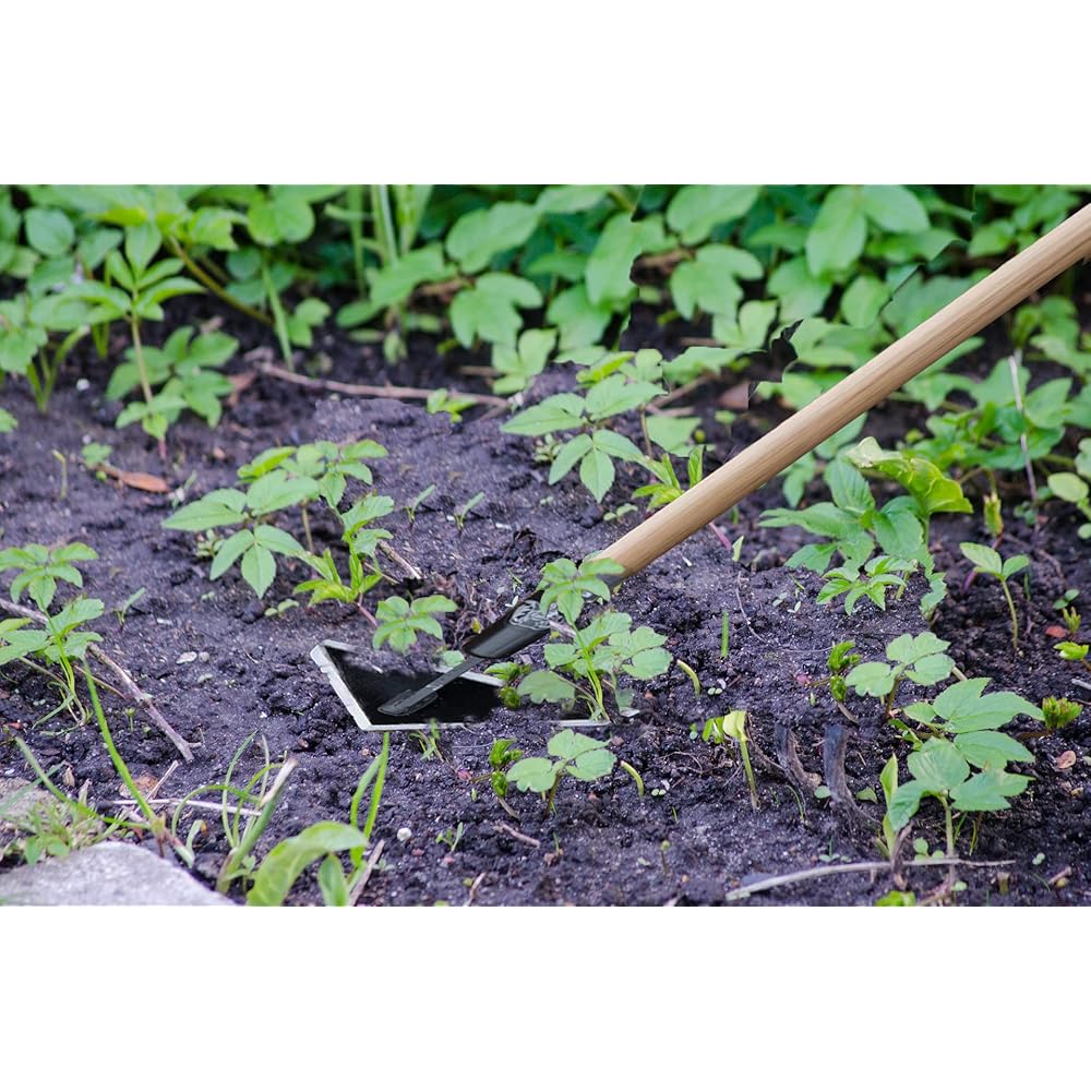 Rogue Scuffle Hoe en Acier trempé de qualité supérieure avec poignée en Bois de 152,9 cm de Large Tête Triangulaire aiguisée sur Les 3 côtés Fait Main Rogue : Jardin
