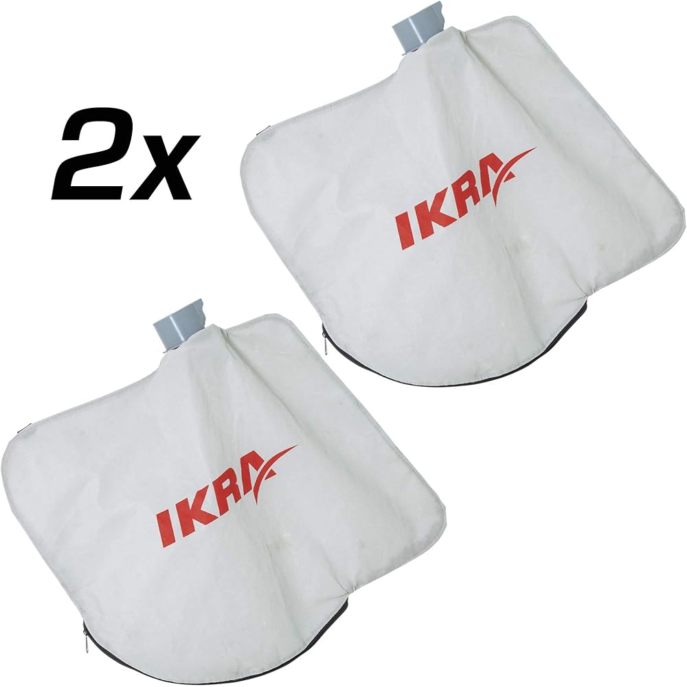 Ikra Aspirateur-souffleur à batterie ICBV 2/20, 2x batteries, 1x double charger rapide, 2x sac de ramassage inclus : Jardin